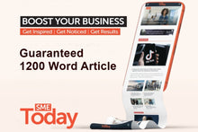 Load image into Gallery viewer, Guaranteed Publication - Article in SME Today business magazine