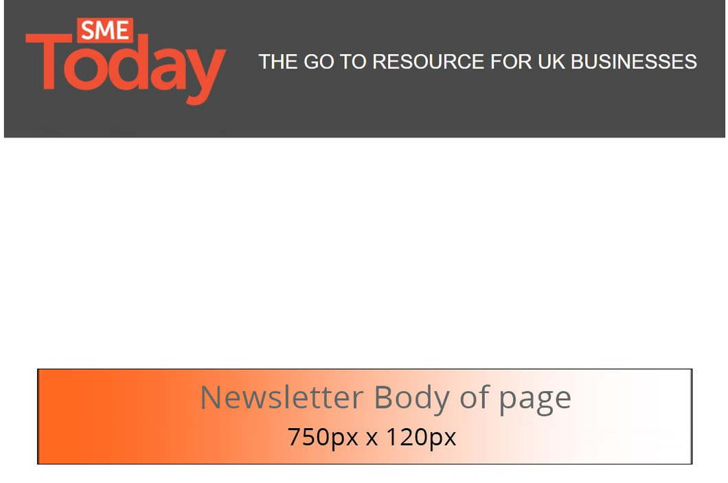 SME Today Newsletter Banner Ad. Body of Page.
